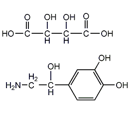 (-)-(r)-adrenaline hydrogenated tartrate monohydrate