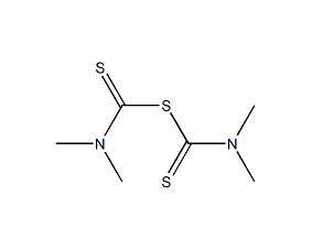 structural formula of tetramethylthiuram monosulfide