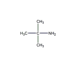 structural formula of tert-butylamine